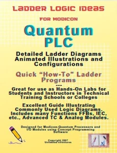 Ladder Logic Ideas QUANTUM PLCs - CD eBook Make Your Logic Work - Hands-On Labs - Picture 1 of 7
