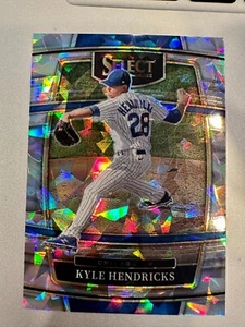 2022 Panini Select Kyle Hendricks 20/25 Cracked Ice Prizm SSP Concourse Cubs - Picture 1 of 2