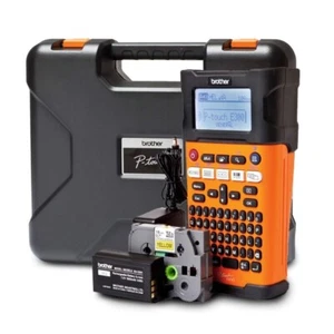 Brother P-Touch E300VP Electrician Label Maker 3.5/6/9/12/18mm Hard Case Kit - Picture 1 of 15