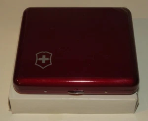 VICTORINOX SWISS ARMY SwissCard Translucent Solitaire Ruby Red NEW in BOX - Picture 1 of 5