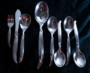 International Flair 8 piezas surtidas de cubiertos de plata cucharaditas y más - Imagen 1 de 7