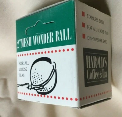 Harold's Import 2" Malla Bola Té Infusor Filtro Colador Acero Inoxidable Verde Hierba Foto 1 de 4