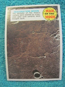 MAN ON THE MOON trading card single 1970 Topps #60 of 99 Destination Moon - Picture 1 of 2