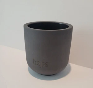 Haps Mood Care Ceramic Candle Vessel Charcoal Gray - Picture 1 of 5