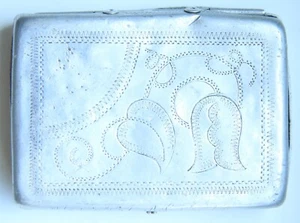 WW2 USSR Russian Soldier Trench Art Aluminum Cigarette Case - Picture 1 of 9