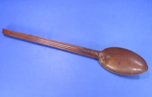 Vintage Copper Long Handle Serving Spoon w/ Hook for Hanging - 13" Long - Picture 1 of 10