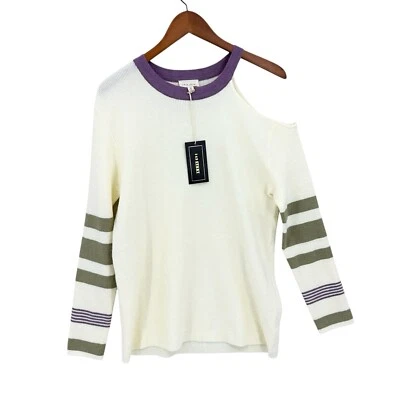 ¡Nuevo! Suéter de hombro frío 143 STORY by Line Up para mujer mediano crema e T740 Foto 1 de 4