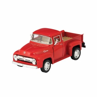 Camioneta Ford F-100 1956 5385), color rojo. Coche de juguete modelo diecast, 5", 1/38  Foto 1 de 4