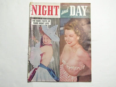 Night and Day Magazine May 1949 Joe Dimaggio Pin-up Exotic Vintage - Image 1 of 4