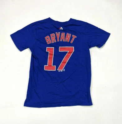 Majestic MLB Chicago Cubs #17 Kris Bryant Size M 10/12 T-Shirt - Image 1 of 3