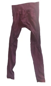 Nikibiki Damen taillierte strukturierte Leggings Einheitsgröße weinrot Stil # NB7477 - Bild 1 von 4