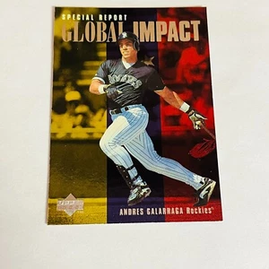1996 MLB Baseball Upper Deck Special Report Global Impact #205 Adres Galarraga - Picture 1 of 2