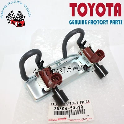 GENUINE TOYOTA SEQUOIA 4RUNNER TUNDRA GX470 VACUUM CONTROL VALVE SET 25804-50020 - Image 1 of 3