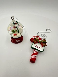 Mini Namensschmuck (Adam) 2er Set Ornamente - Bild 1 von 4