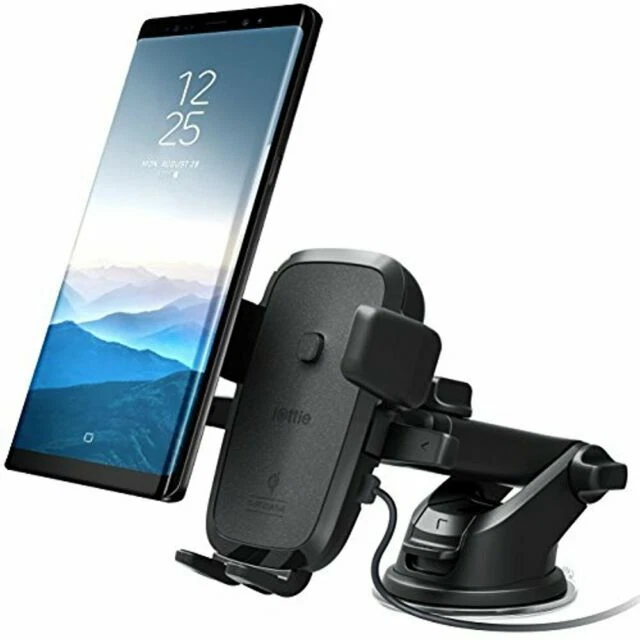 iOttie HLCRIO134 Qi One Touch Smartphone Car Mount/Holder - Black