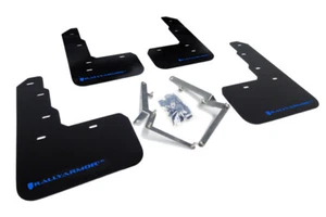 HONDA CIVIC TYPE R FK8 CTR RALLYARMOR RALLY ARMOR UR MUD FLAPS BLACK BLUE LOGOS - Picture 1 of 6
