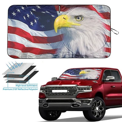 Para-brisa carro carro patriótico para Ram 2500/3500 com acessórios de bandeira dos EUA - Imagem 1 de 4