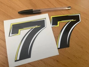 Chaz Davies Race Number 7 (pequeño par) - VENDEDOR DEL REINO UNIDO - Imagen 1 de 1