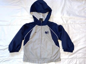 Penn State PSU Youth Toddler Nike Hooded Windbreaker Jacket, 24M, Blue/Gray - Picture 1 of 16