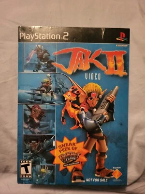 Jak II Video +  Ratchet Going Commando Demo Disc PlayStation 2 New Sealed - Image 1 of 2