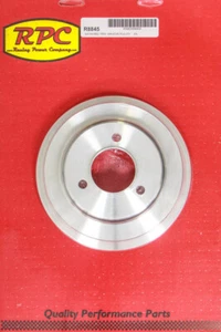 RACING POWER CO-PACKAGED BBC 3 Goove Crank Pulley Long W/P Satin R8845 - Picture 1 of 2
