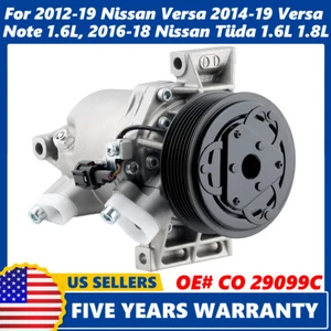 AC A/C Compressor W/ Clutch For 2012-19 Nissan Versa Tiida Versa Note 1.6L 1.8L - Picture 1 of 14