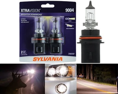 Sylvania Xtra Vision 9004 HB1 65/45W Two Bulbs Head Light Replacement Upgrade EO - Image 1 of 4