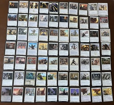 70 White Human Soldiers! No Duplicates! Mtg Vintage and Modern! - Image 1 of 4