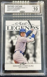 2024 Leaf Legends Achievement Shohei Ohtani #LA-12 Graded 10 Gem Mint - Picture 1 of 2