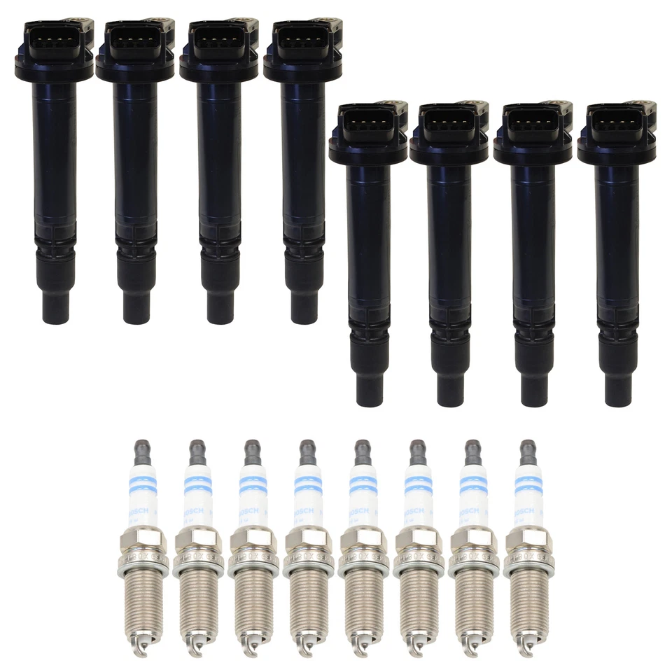Kit de 8 bujías Denso Bobina de encendido Bosch Platinum para GX460 Sequoia V8 Foto 1 de 1