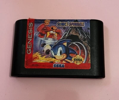 Sonic Spinball (Sega Genesis, 1993) Game Cartridge Only - Authentic & Tested - Image 1 of 3