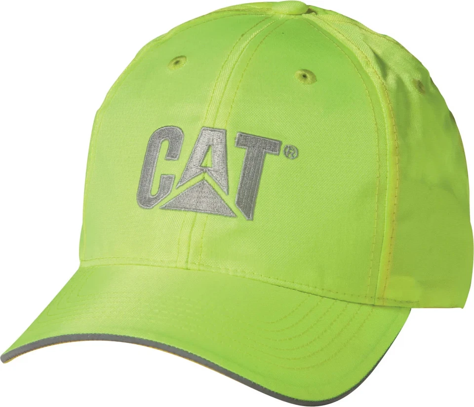 Caterpillar Equipment Hi-Vis Safety Orange Reflective Trademark Work Cap/Hat  - Image 1 of 1