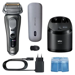 BRAUN 9675CC (POWERCASE) Rasierer Series 9 PRO+ Grau (Synchro-Sonic, Reinigungss - Bild 1 von 3