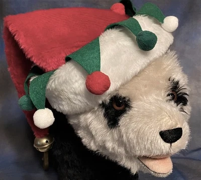 VINTAGE STEIFF TEDDY BEAR PANDA WORKING VOICE PULL STRING CERTIFICATE W PASSPORT - Image 1 of 4