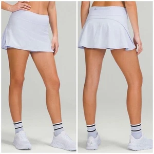 Lululemon Play Off The Pleats Skirt White Tennis Golf Pickle Ball Skort Size 4 - Picture 1 of 11