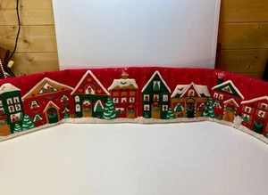 Vintage Christmas Table Runner Homemade Ameritex Fabric 1987 - Picture 1 of 8