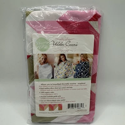 Manta de enfermería Hooter Hider de algodón orgánico Lola nueva con etiquetas rosa Foto 1 de 2