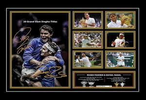 Roger Federer & Rafael Nadal Legends Signed Limited Edition Memorabilia Print - Bild 1 von 36