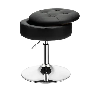 Rotating Vanity Stool with Tray Lid for Easy Access and Style - Picture 1 of 15