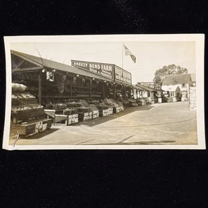 Foto anni 40 curva ventilata fattoria stand patriottica americana strada produrre segnaletica - Foto 1 di 5