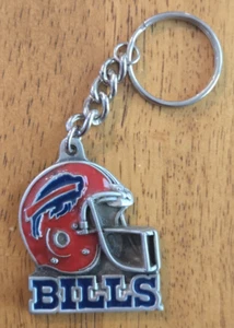 Buffalo Bills Helmet NFL Pewter Keychain Keyring Made in USA - Picture 1 of 3