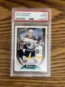 PSA 10 2020 Upper Deck Parkhurst Philip Broberg #294 Gem Mint Rookie Card Pop 1 - Picture 1 of 2