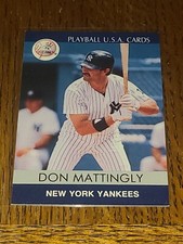 YANKEES DON MATTINGLY 1991 PLAYBALL U.S.A. CARDS #91-28