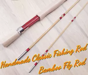 Handmade Bamboo Fly Rods 8'6'' ~ 7wt / 3 section ~ 1 Tips/Fishing Rods - Picture 1 of 13