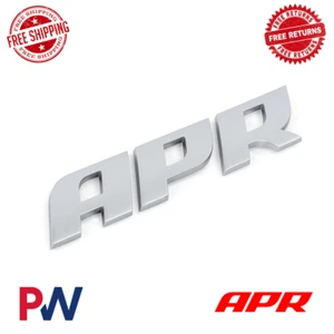 APR 4.25 in x .875 in x .125 in Matte Silver Badge | Self Adhesive A1000007 - Imagen 1 de 5