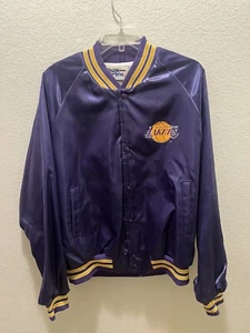 Vintage Chalk Line Los Angeles Lakers Starter Style Spellout Jacket Large L EUC - Bild 1 von 8