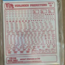 Verlinden Productions Decal Sheet #169 Aircraft Stenciling #4/Red 1/32 & 1/48