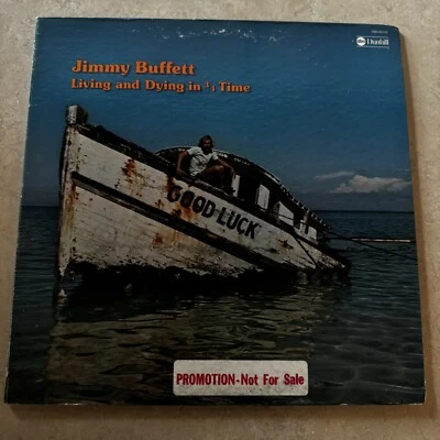 JIMMY BUFFETT Living And Dying In 3/4 Time 1974 LP MINT VINYL FIRST ISSUE PROMO - Image 1 of 4