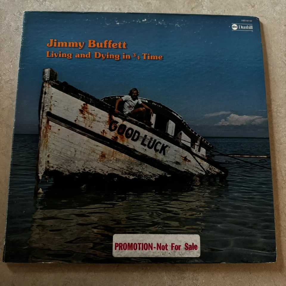 JIMMY BUFFETT Living And Dying In 3/4 Time 1974 LP MINT VINYL FIRST ISSUE PROMO - Image 1 of 4