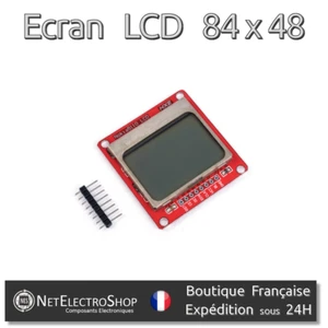 Ecran LCD 84x48 - Nokia 5110 - Retroéclairage Blanc - Arduino, Raspberry Pi - Picture 1 of 1